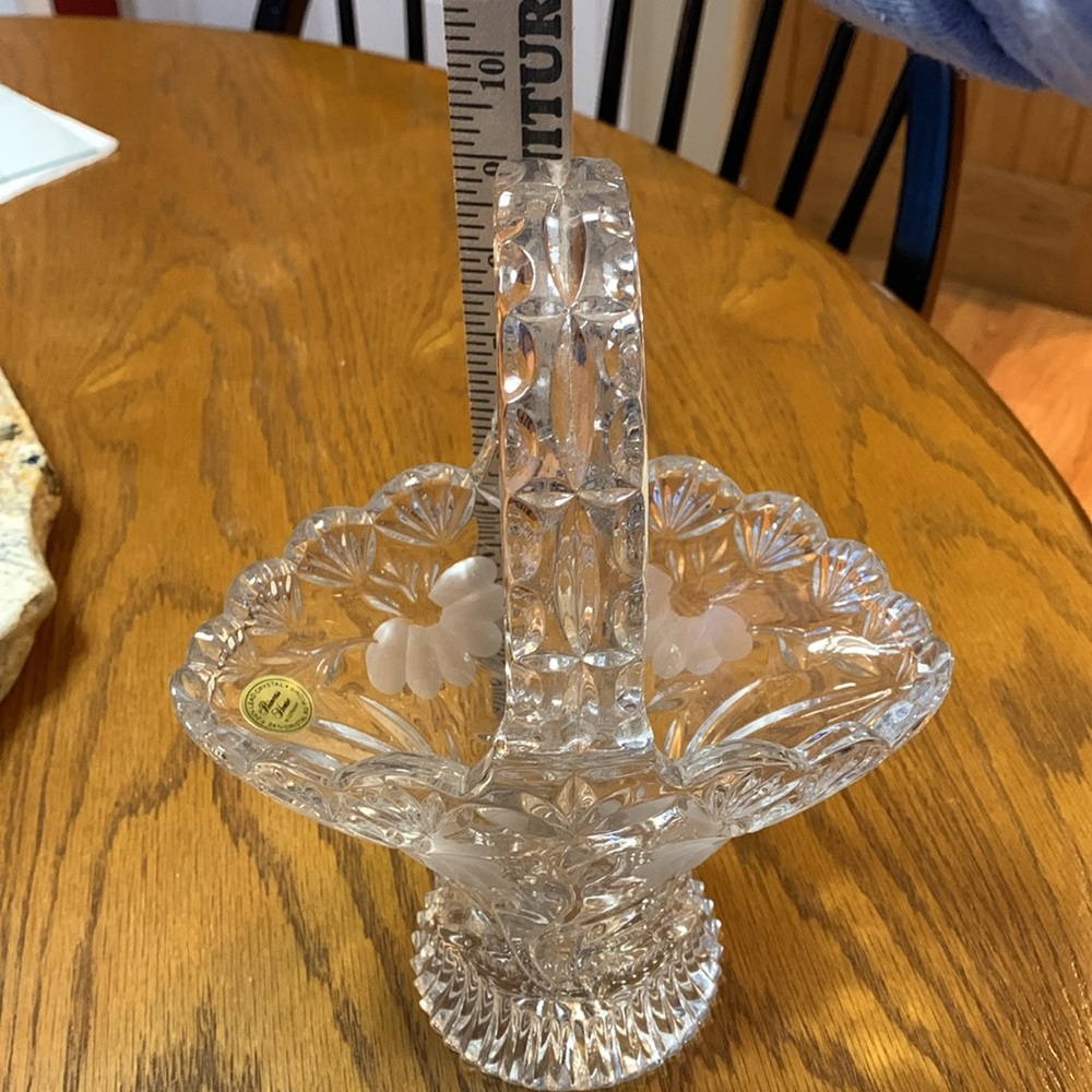 Vintage Princess House Crystal Basket - Picture 3 of 6
